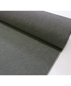 シルック 洗える着物 小紋 反物 東レ 黒 グレー 角通し 江戸小紋 148